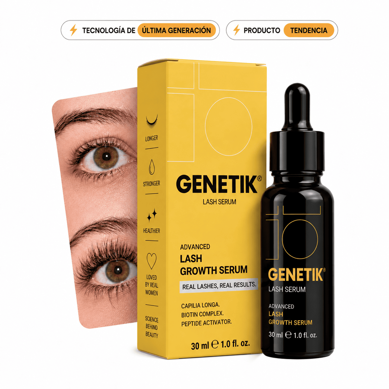 Genetik ®  Crecimiento de Pestañas.